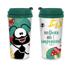 COPO VIAGEM SMART 200ML MOTIVACIONAL SMILINGUIDO PARA DEUS - comprar online