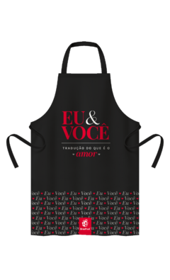 CONJUNTO AVENTAL COZINHA CASAL AMOR NAMORADOS - EU E VOCE - comprar online