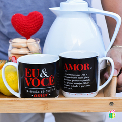 CANECA URBAN 300ML COM 2 UNIDADES AMOR NAMORADOS - EU E VOCE - comprar online