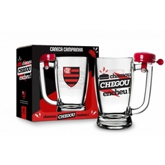 CANECA CHOPP TABERNA 340ML COM CAMPAINHA TIMES FLAMENGO