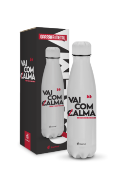 GARRAFA TÉRMICA METAL NEO 500ML - VAI COM CALMA