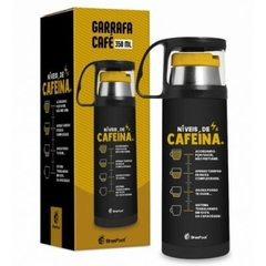 GARRAFA TÉRMICA COM CANECA P 350ml - NÍVEIS DE CAFEÍNA