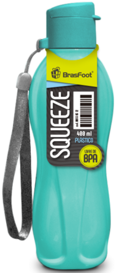 GARRAFA SQUEEZE AGUA MATTE 400ML - AZUL TIFFANY