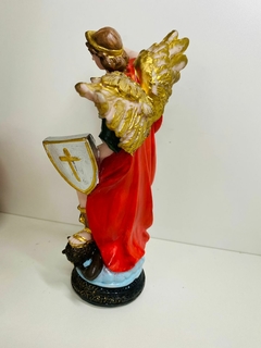 Estatua Arcanjo Miguel colorido 21 cm - comprar online