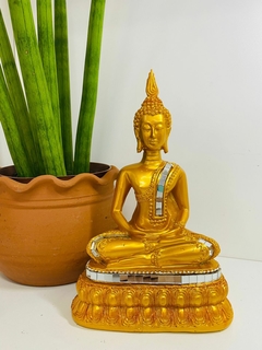 BUDA DOURADO ESPELHADO 21CM