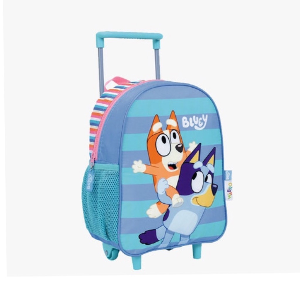 MOCHILA BLUEY 12” CON CARRO - Jugueteria Pekemundo