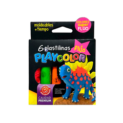 Plastilina Playcolor flúo x6