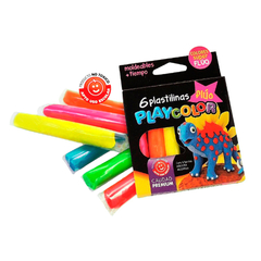 Plastilina Playcolor flúo x6 - comprar online