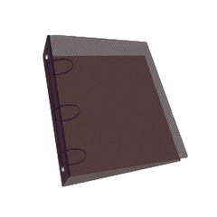 Carpeta escolar 3x40 tonalizada negro - Simple