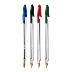 Pack x4 bolígrafos Bic dura+ cristal - Simple