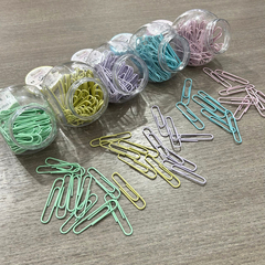 Clips forrados 50 mm Sifap celeste pastel - Simple