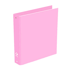 Carpeta escolar 3x40 PVC pastel rosa