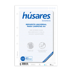 Hojas cuadriculadas A4 Húsares Business 80h - comprar online