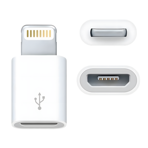 Adaptador APPLE Lightning M a micro usb H Iphone 5 6 7 8 ipad alternativo