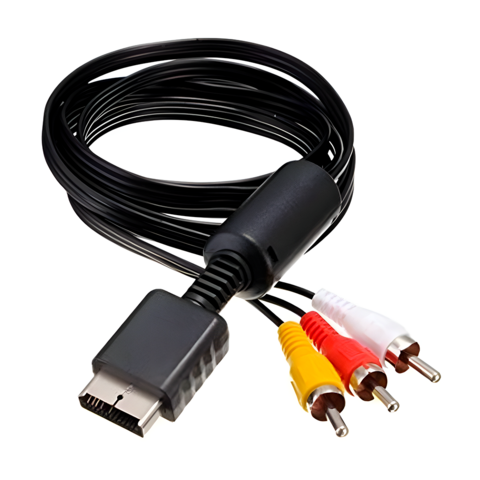 Cable Audio y Video RCA para PlayStation Ps1, Ps2, Ps3