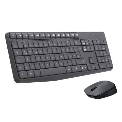 Kit Teclado y Mouse Logitech Inalambrico MK235 Wireless Grey