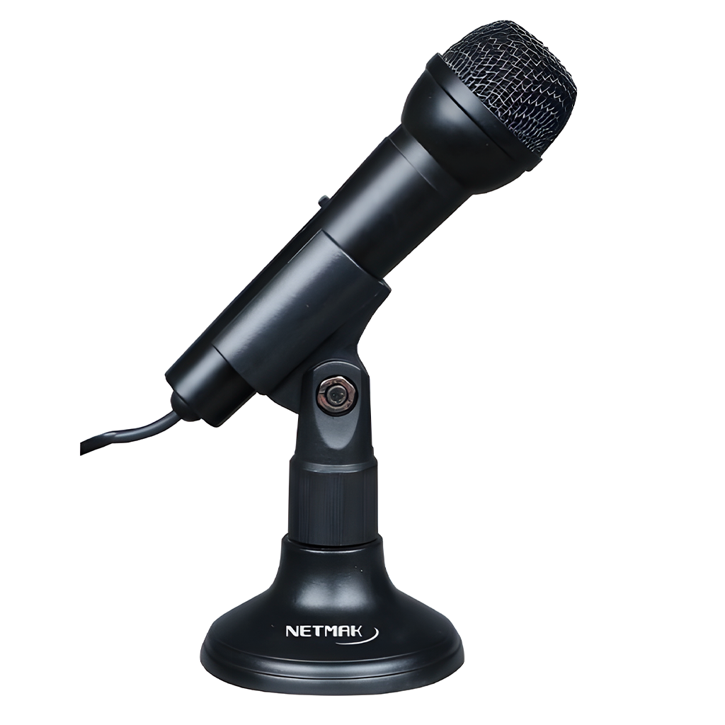 Microfono Pc con Base 3.5mm Netmak NM-MC2 - ELECTROTICS