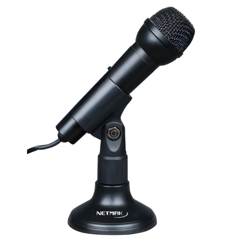 Microfono Pc con Base 3.5mm Netmak NM-MC2