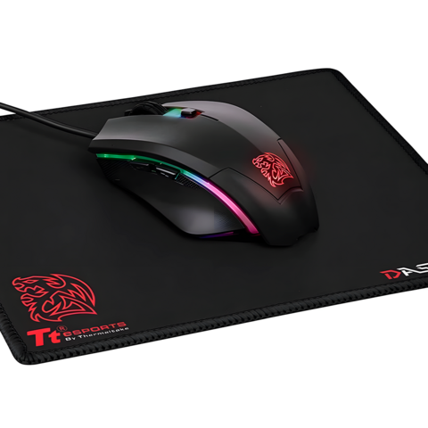 Mouse TT Talon Elit RGB + Mouse pad Dasher Mini Black