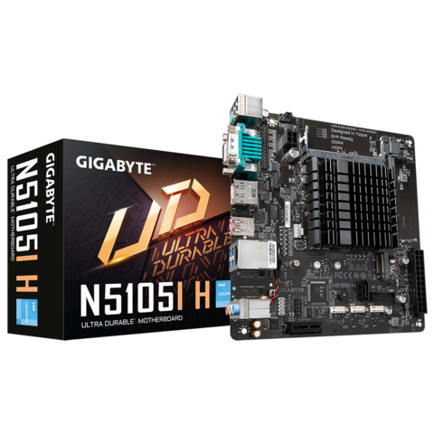 Motherboard Gigabyte N5105i H + Micro Celeron