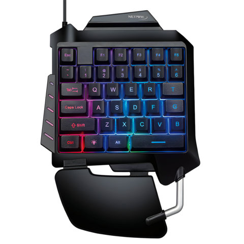 Teclado Gamer Una Mano Netmak NM-TACTICAL RGB