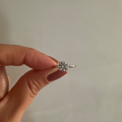 Anel solitário 8 mm moissanite - comprar online