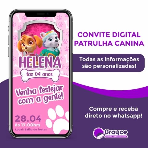 Convite Patrulha canina