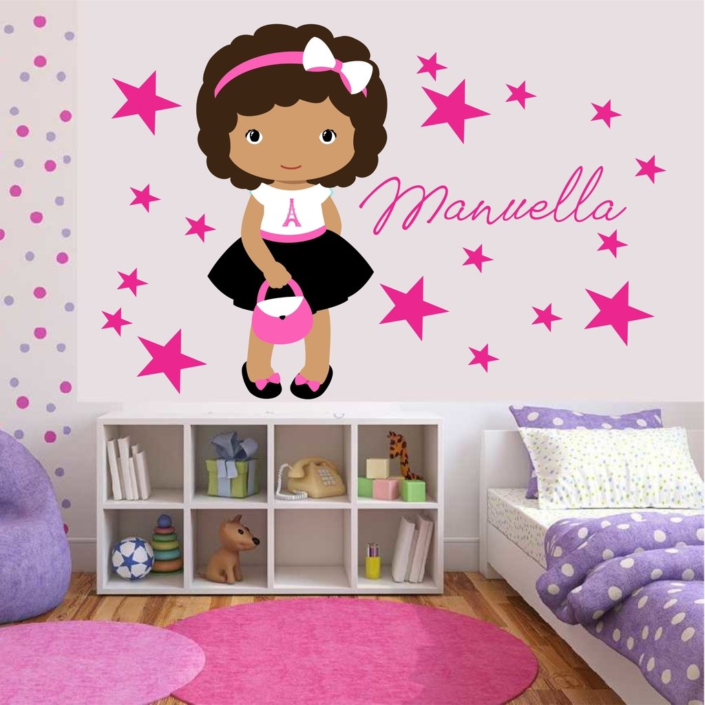 Adesivo de vinil personalizado para decoração de parede, nome  personalizado, menina, meninos, berçário infantil, 11.4 x 3.9,22 x 7.9  - AliExpress