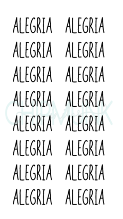 Plancha palabras imprenta - chipmunk vinilos 