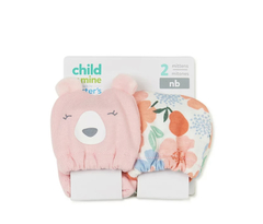 Kit com 2 pares de luvas Child of Mine By Carter’s - Flores