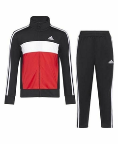 Conjunto esportivo de frio Adidas - Preto e vermelho