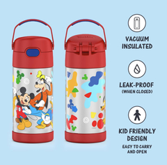 Garrafinha térmica Thermos com canudo 355ml - Mickey Mouse - comprar online