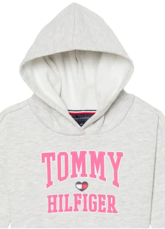 Conjunto de moletom Tommy Hilfiger - Cinza e rosa - comprar online