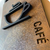Placa de identificação "Café" em Carvalho Natural. - loja online