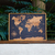 Quadro Decorativo Mapa-múndi Cortiça Luxo - Grande (84 x 61 cm)