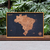 Quadro Decorativo Mapa Brasil Cortiça Luxo