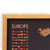 Quadro Mapa Europa Cortiça Luxo na internet