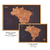 Quadro Decorativo Mapa Brasil Cortiça Luxo - Maperia - Mapas, Murais e Alfinetes exclusivos para marcar suas viagens