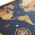 Quadro Decorativo Mapa-múndi Cortiça Luxo - Gigante (125 x 84 cm) - Maperia - Mapas, Murais e Alfinetes exclusivos para marcar suas viagens