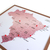 Quadro Mapa Brasil Rose Gold para marcar viagens (60 x 52 cm) + 50 alfinetes de brinde - loja online