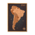 Imagem do Quadro Mapa América do Sul Cortiça Luxo