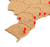 Mapa Brasil Cortiça com Divisas - Grande (60 x 61 cm) - Maperia - Mapas, Murais e Alfinetes exclusivos para marcar suas viagens
