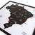 Quadro Mapa Brasil Preto para marcar viagens (60 x 52 cm) + 50 alfinetes de brinde na internet