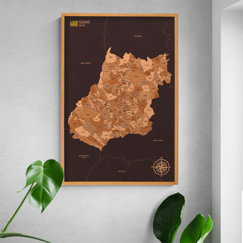 Posters & Quadros Mapas de Portugal em