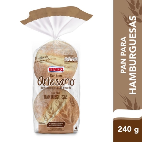 Pan de Hamburguesas Artesano - Bimbo