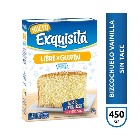 SIN TACC - Bizcochuelo Exquisita Vainilla x 450 Gr