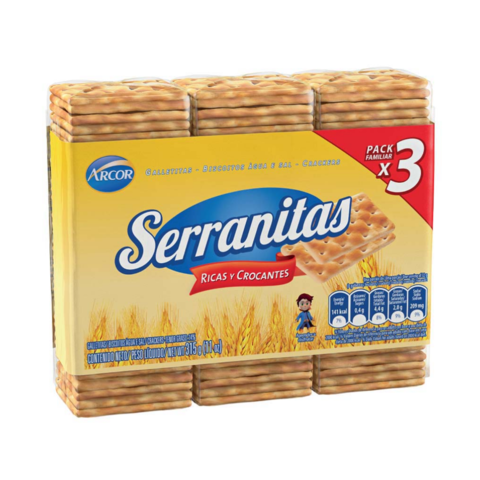 Galletitas Serranitas Pack x 3 U