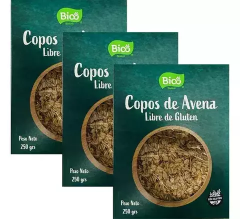 Avena en copos sin gluten x250g - Bio