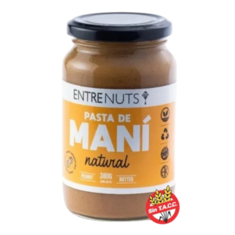 Pasta de Maní natural x 380 Gr - Entre NUTS