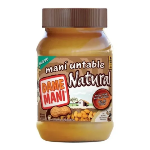 Pasta de Maní Natural x 510 gr - Dame Maní